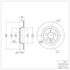 E-Line Blank Brake Rotor, 2009-2015 Fits Multiple Makes/Models, Position: Rear - image 1