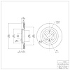 E-Line Blank Brake Rotor, Fits Select Land Rover, Position: Rear - image 1