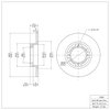 E-Line Blank Brake Rotor, 1985-1991 Subaru, Position: Rear - image 4