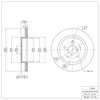 E-Line Blank Brake Rotor, Fits Select Subaru, Position: Rear - image 3