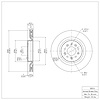 E-Line Blank Brake Rotor, 2000-2006 Jaguar, Position: Front - image 1
