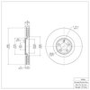 E-Line Blank Brake Rotor, Fits Select Jaguar, Position: Front - image 3