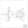 E-Line Blank Brake Rotor, 1998-2000 Volvo, Position: Rear - image 3