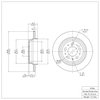 E-Line Blank Brake Rotor, 1999-2009 Volvo, Position: Rear - image 4