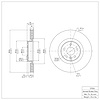 E-Line Blank Brake Rotor, 2007-2016 Volvo, Position: Front - image 1