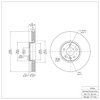 E-Line Blank Brake Rotor, 2010-2016 Volvo, Position: Front - image 3