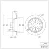 E-Line Blank Brake Rotor, 1982-1989 BMW, Position: Rear - image 2