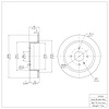 E-Line Blank Brake Rotor, 1984-1991 BMW, Position: Rear - image 1