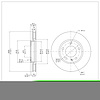 E-Line Blank Brake Rotor, 1988-1991 BMW, Position: Front - image 1