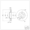 E-Line Blank Brake Rotor, 1991-2006 BMW, Position: Front - image 1