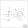E-Line Blank Brake Rotor, 1991-2001 BMW, Position: Rear - image 1