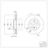 E-Line Blank Rotor, 1995-2002 BMW, Position: Front Right - image 1