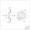 E-Line Blank Brake Rotor, 1999-2006 BMW, Position: Rear - image 1