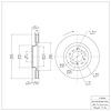 E-Line Blank Rotor, 2001-2006 BMW, Position: Front Right - image 1