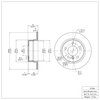 E-Line Blank Brake Rotor, 2003-2006 BMW, Position: Rear - image 4