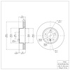 E-Line Blank Brake Rotor, 2004-2010 BMW, Position: Front - image 1