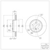 E-Line Blank Brake Rotor, 2004-2010 BMW, Position: Rear - image 1