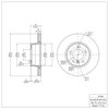 E-Line Blank Brake Rotor, 2004-2010 BMW, Position: Front - image 2