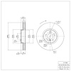 E-Line Blank Brake Rotor, 2010-2011 BMW, Position: Right Front - image 1