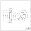 E-Line Blank Brake Rotor, 2001-2004 Fits Multiple Makes/Models, Position: Front - image 1