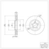 E-Line Blank Brake Rotor, 2003-2009 Mopar, Position: Front - image 2