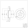 E-Line Blank Brake Rotor, 2003-2010 Mopar, Position: Rear - image 1