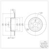E-Line Blank Brake Rotor, Fits Select Mopar, Position: Rear - image 3