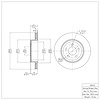 E-Line Blank Brake Rotor, Fits Select Mopar, Position: Rear - image 1