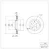 E-Line Blank Brake Rotor, Fits Select Fits Multiple Makes/Models, Position: Front