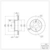 E-Line Blank Brake Rotor, 2002-2006 Fits Multiple Makes/Models, Position: Front - image 2