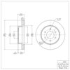 E-Line Blank Brake Rotor, 1991-1996 Mopar, Position: Front - image 4