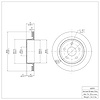 E-Line Blank Brake Rotor, Fits Select Mopar, Position: Rear - image 1