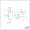 E-Line Blank Brake Rotor, 2006-2010 Mopar, Position: Rear - image 1