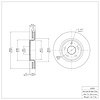 E-Line Blank Brake Rotor, Fits Select Mopar, Position: Front - image 1