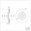 E-Line Blank Brake Rotor, Fits Select Mopar, Position: Front - image 1