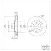 E-Line Blank Brake Rotor, 1997-2005 GM, Position: Front - image 2