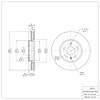 E-Line Blank Brake Rotor, Fits Select GM, Position: Front - image 1