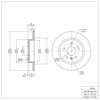 E-Line Blank Brake Rotor, Fits Select GM, Position: Rear - image 4