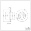 E-Line Blank Brake Rotor, 2001-2007 GM, Position: Front - image 3