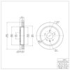 E-Line Blank Brake Rotor, 2003-2011 GM, Position: Rear - image 2
