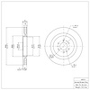E-Line Blank Brake Rotor, 2004-2011 GM, Position: Rear - image 1