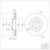 E-Line Blank Brake Rotor, Fits Select GM, Position: Front - image 1