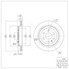E-Line Blank Brake Rotor, 2010-2016 GM, Position: Rear - image 1