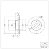 E-Line Blank Brake Rotor, 1963-1982 GM, Position: Front - image 1