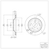 E-Line Blank Brake Rotor, 1988-1996 GM, Position: Rear - image 1