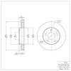 E-Line Blank Brake Rotor, 1990-1997 GM, Position: Front - image 1