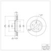 E-Line Blank Brake Rotor, 2005-2005 GM, Position: Front - image 4