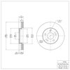 E-Line Blank Brake Rotor, 2007-2010 GM, Position: Front - image 4