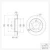 E-Line Blank Brake Rotor, 1983-1998 GM, Position: Front - image 2