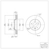 E-Line Blank Brake Rotor, 2007-2015 GM, Position: Front - image 1